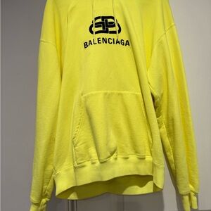 Balenciaga Bright Yellow Men's Hoodie